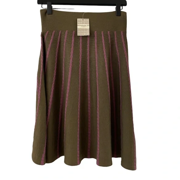 Fossil Vintage Brown and Pink Skirt - Picture 1 of 3